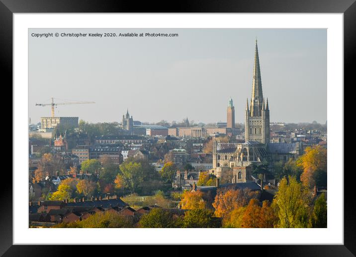 Autumn in Norwich Framed Mounted Print by Christopher Keeley