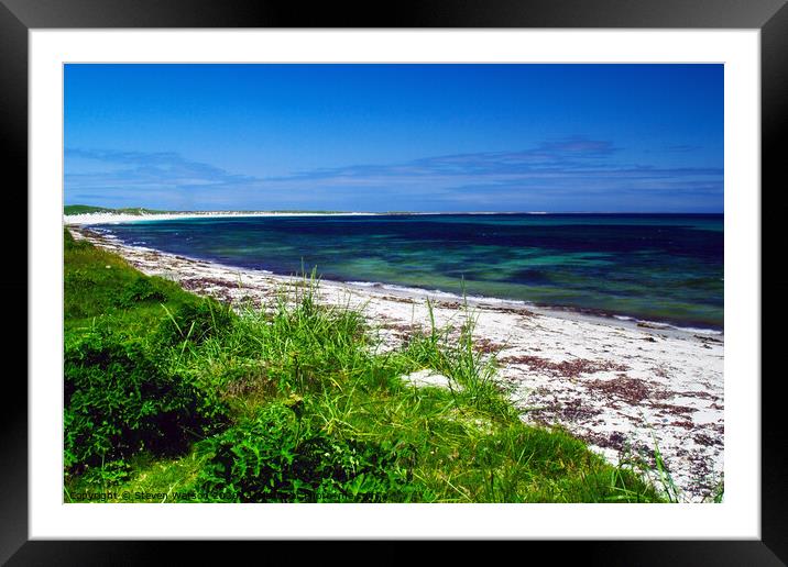 Scuthvie Bay Framed Mounted Print by Steven Watson