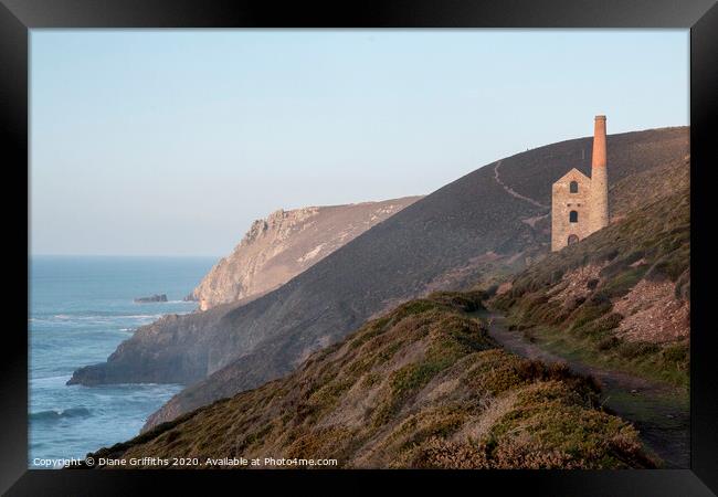 Wheal Coates Framed Print by Diane Griffiths