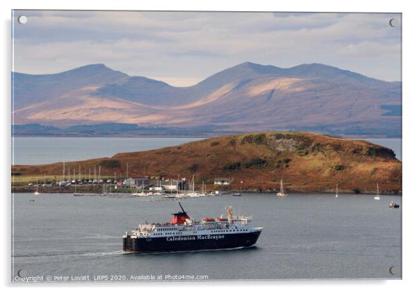 Oban Ferry Acrylic by Peter Lovatt  LRPS