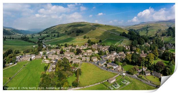 Starbotton village in the Yorkshire Dales Print by Chris North