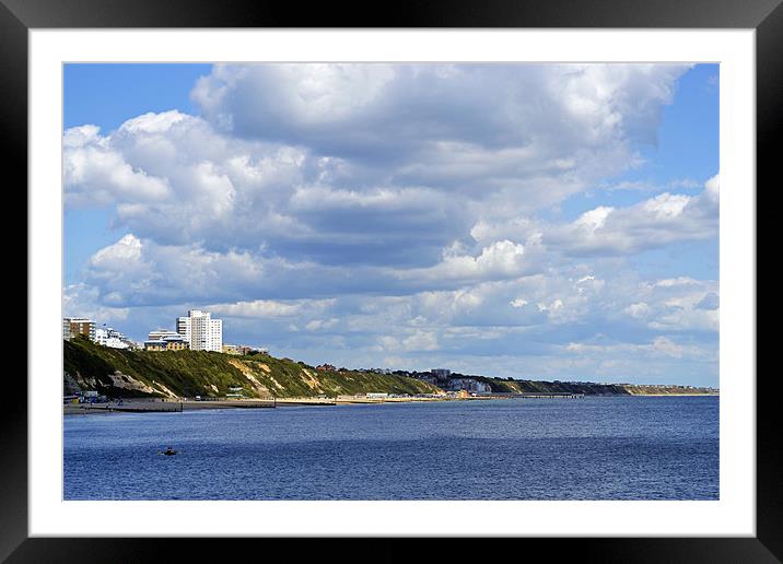 Bournemouth Coast Framed Mounted Print by Donna Collett