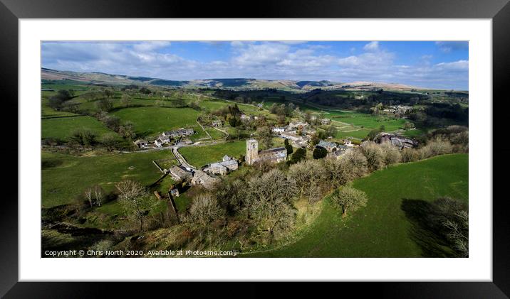 Kirkby Malham Framed Mounted Print by Chris North