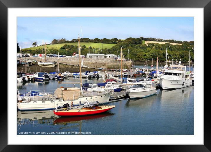 Mylor Yacht Harbour  Framed Mounted Print by Jim Key