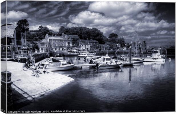 Padstow Blues Canvas Print by Rob Hawkins