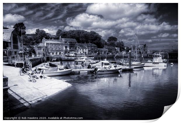 Padstow Blues Print by Rob Hawkins