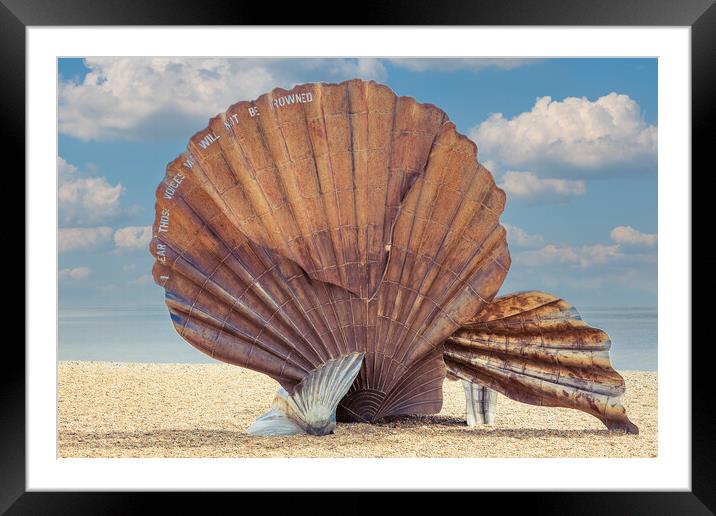 Aldeburgh Scallop Framed Mounted Print by Kevin Snelling