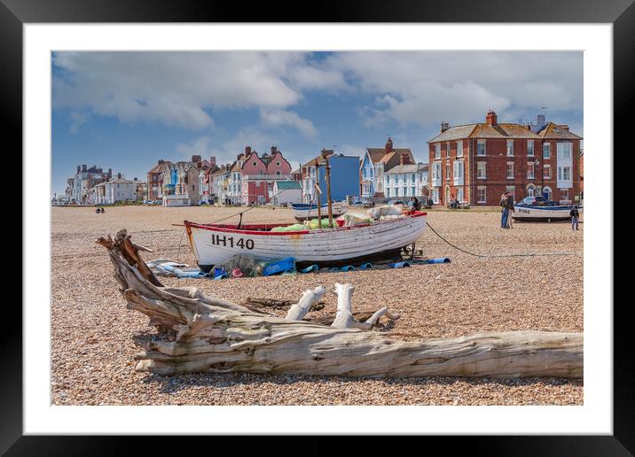 Serenity on Aldeburgh Beach Framed Mounted Print by Kevin Snelling