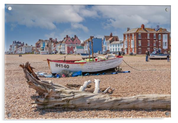 Serenity on Aldeburgh Beach Acrylic by Kevin Snelling