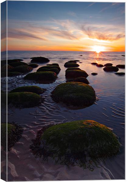 Old Hunstanton sunset Canvas Print by R K Photography