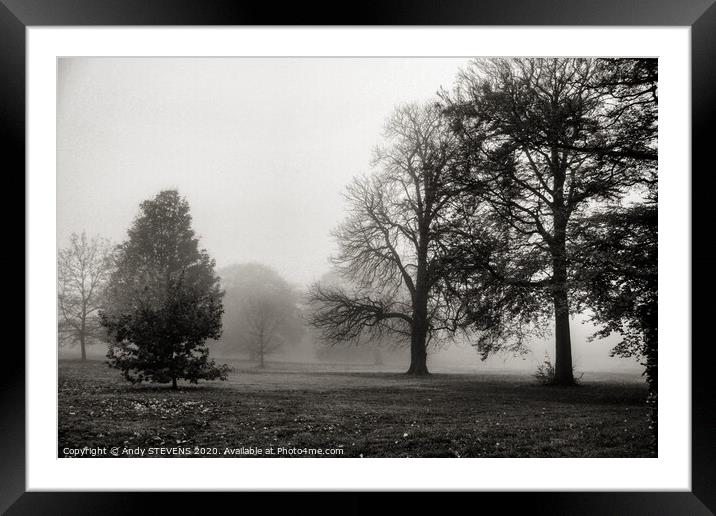Foggy Landscape  Framed Mounted Print by AJS Photography
