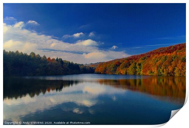 Linacre Reservoir  Print by AJS Photography