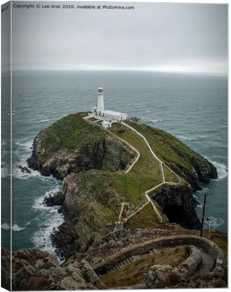 South Stack Canvas Print by Lee Aron