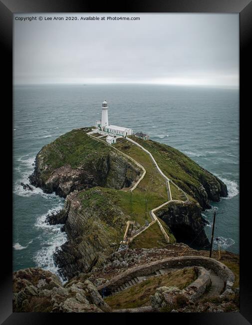 South Stack Framed Print by Lee Aron