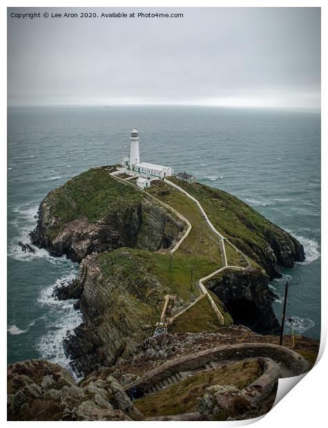 South Stack Print by Lee Aron