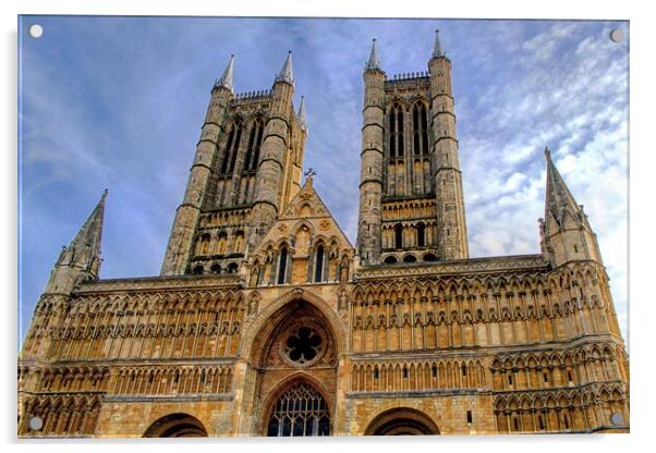 Lincoln Cathedral  Acrylic by AJS Photography