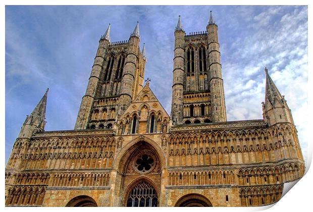 Lincoln Cathedral  Print by AJS Photography