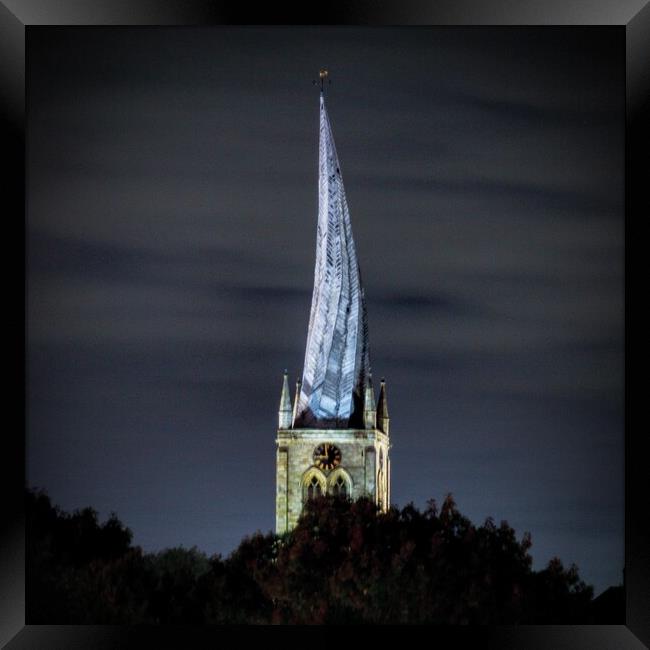 The Crooked Spire  Framed Print by AJS Photography