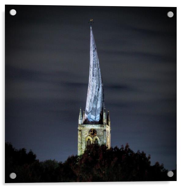 The Crooked Spire  Acrylic by AJS Photography
