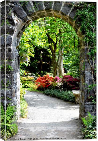 "Floral archway." Canvas Print by Frank Irwin