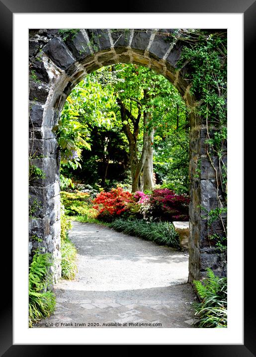 "Floral archway." Framed Mounted Print by Frank Irwin
