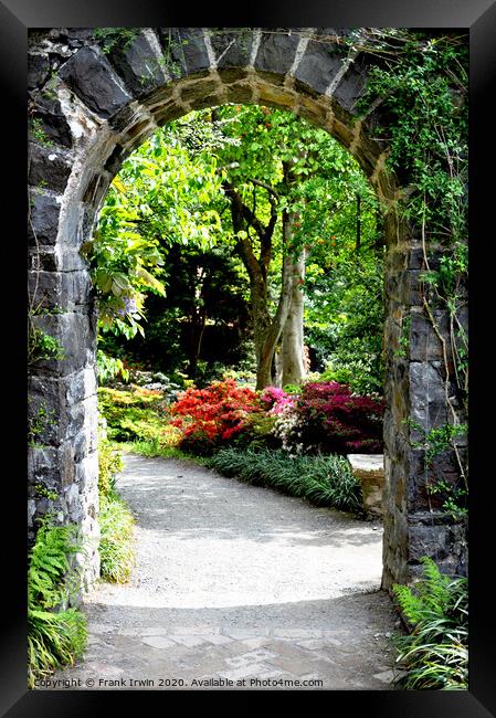 "Floral archway." Framed Print by Frank Irwin