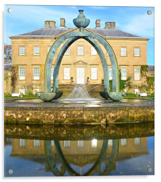 Fountain at Dumfries House. Acrylic by Allan Durward Photography
