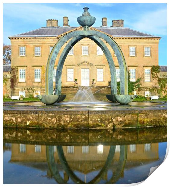 Fountain at Dumfries House. Print by Allan Durward Photography