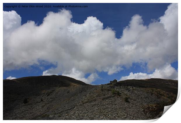 Slate quarry Print by Peter Ekin-Wood