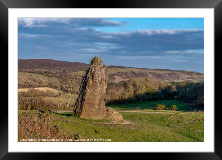 Winter At The Longstone Framed Mounted Print by Wight Landscapes