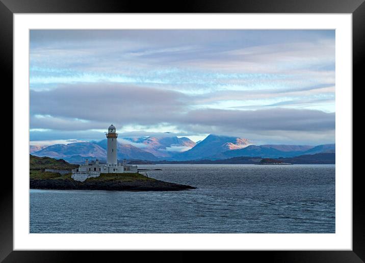 Lismore Lighthouse, Eilean Musdile Framed Mounted Print by Rich Fotografi 