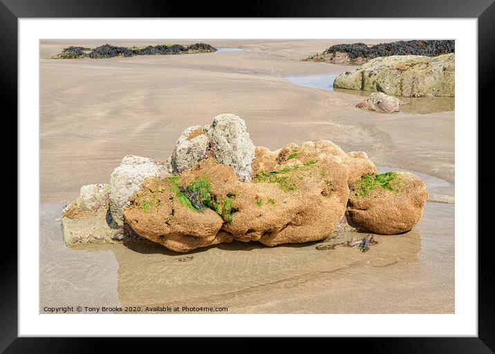 Tides out Framed Mounted Print by Tony Brooks