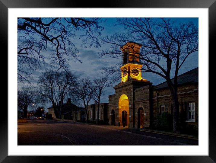 The Clock Tower at The Garrison, Shoeburyness, Ess Framed Mounted Print by Peter Bolton