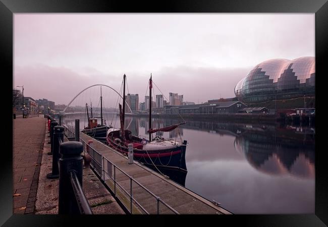 Newcastle Quayside Dawn Framed Print by Rob Cole