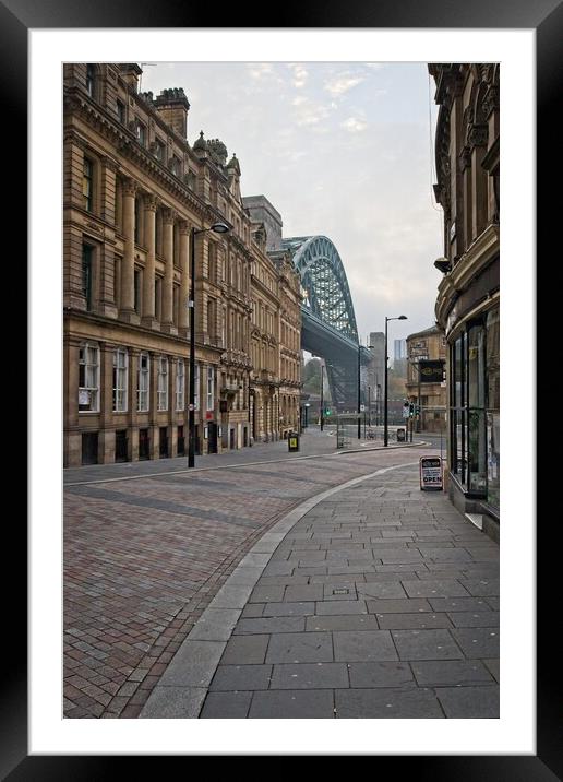 Majestic Tyne Bridge Framed Mounted Print by Rob Cole