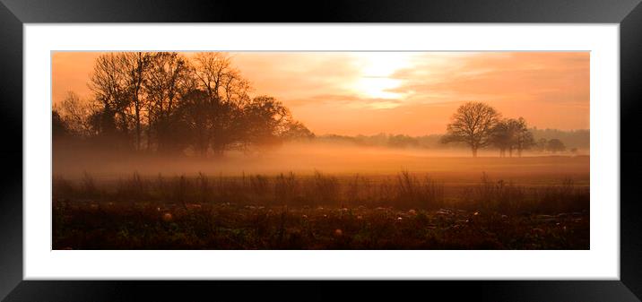The Coming Mist Framed Mounted Print by Clive Eariss