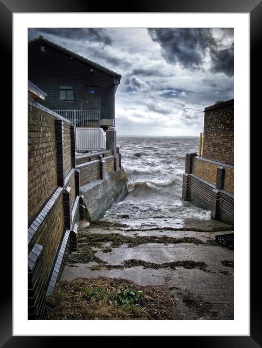 Slipway at Old Leigh fishing village, Essex, Uk. Framed Mounted Print by Peter Bolton