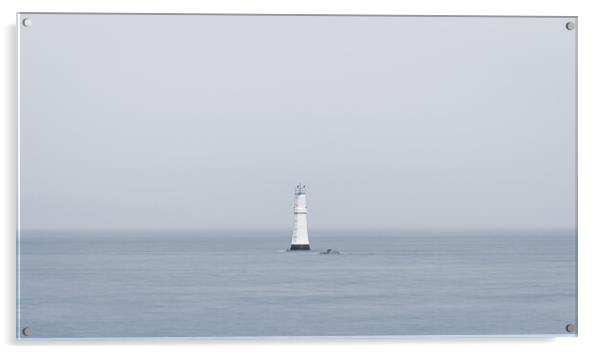 Dunoon lighthouse Acrylic by Steven Lennie