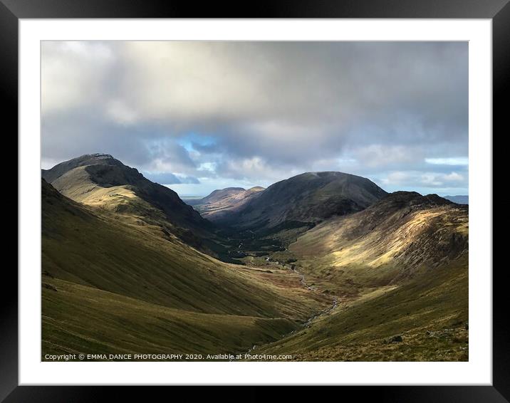 Ennerdale Valley, Lake District Framed Mounted Print by EMMA DANCE PHOTOGRAPHY