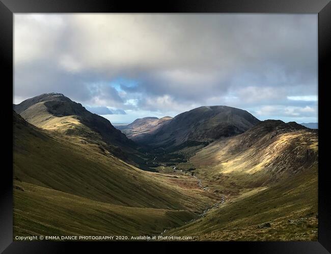 Ennerdale Valley, Lake District Framed Print by EMMA DANCE PHOTOGRAPHY