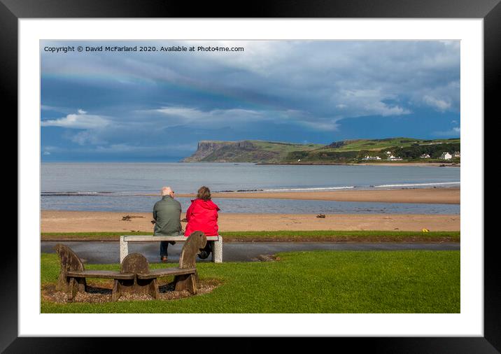 Before the rain at Ballycastle Framed Mounted Print by David McFarland