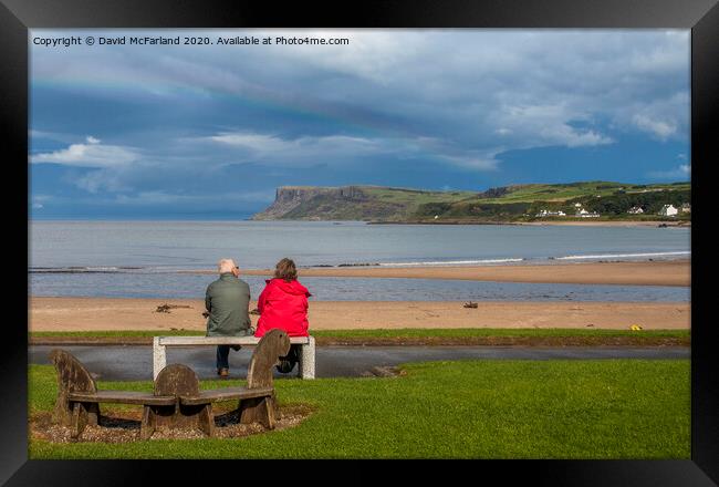 Before the rain at Ballycastle Framed Print by David McFarland