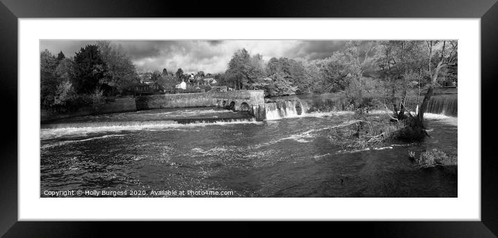 The Enchanting Horseshoe Cascade - Belper, Derbysh Framed Mounted Print by Holly Burgess