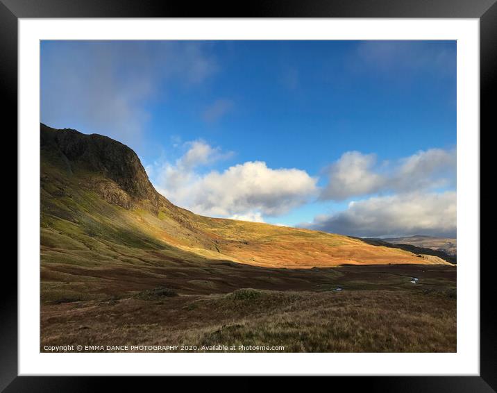 Gillercombe Buttress, Borrowdale Framed Mounted Print by EMMA DANCE PHOTOGRAPHY