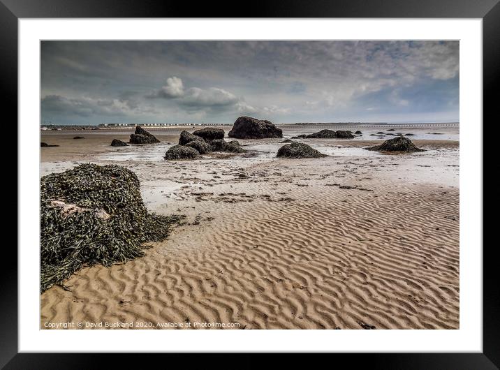 Beach Ripples at Barmouth Framed Mounted Print by David Buckland