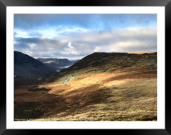 The Buttermere Fells, Lake District Framed Mounted Print by EMMA DANCE PHOTOGRAPHY