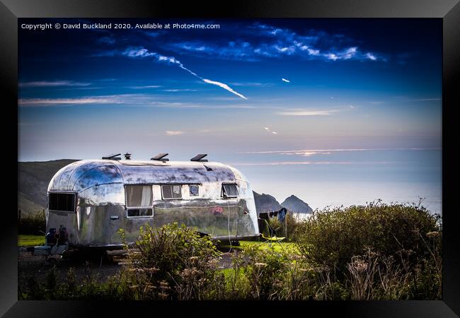 Airstream Tintagel View Framed Print by David Buckland