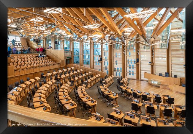 Scottish Parliament Debating Chamber Framed Print by Dave Collins
