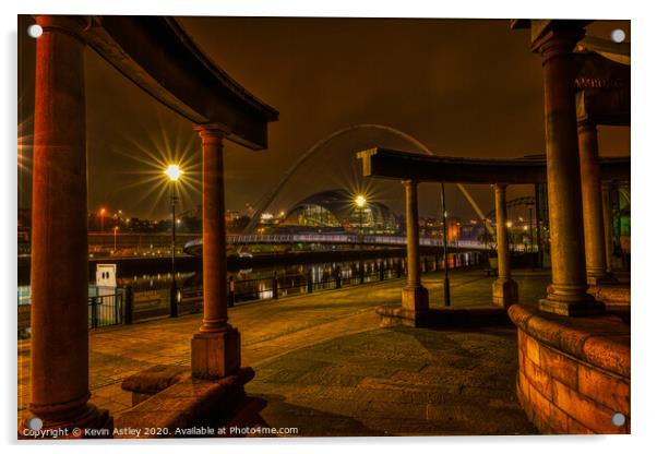 Newcastle upon Tyne 'Monumental Tyne' Acrylic by KJArt 