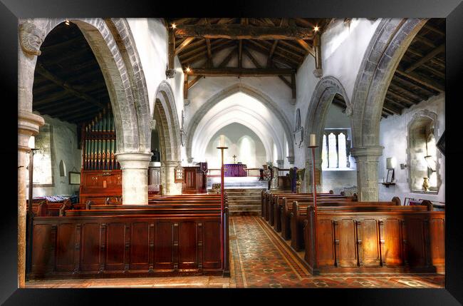 Interior of St.Maurice Church  Framed Print by David Stanforth